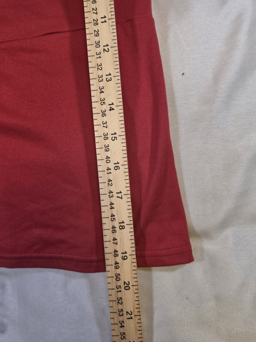Y2K The American Edit Red Short Sleeve V-Neck Empire Waist Top - Size S